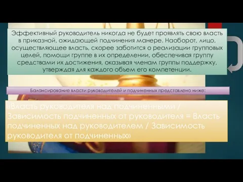 Эффективный руководитель никогда не будет проявлять свою власть в приказной, ожидающей