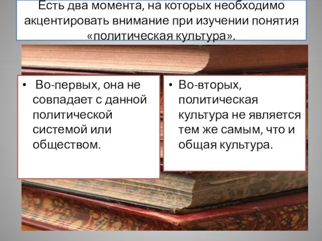 Есть два момента, на которых необходимо акцентировать внимание при изучении понятия