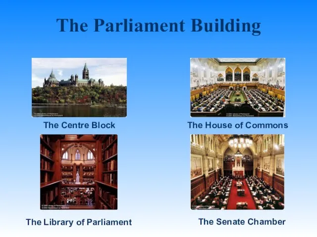 The Parliament Building The Centre Block The House of Commons The