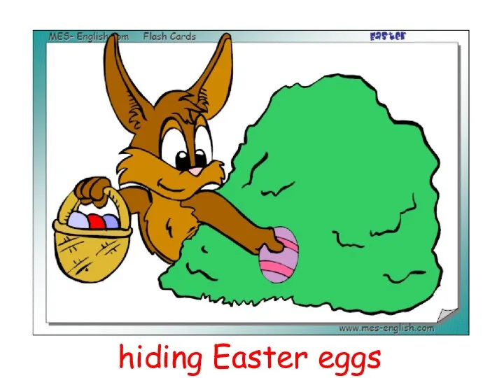 hiding Easter eggs