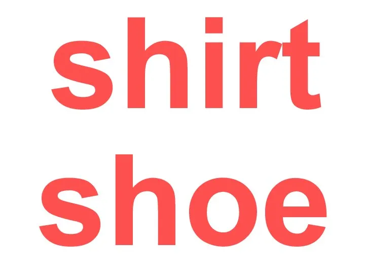 shirt shoe