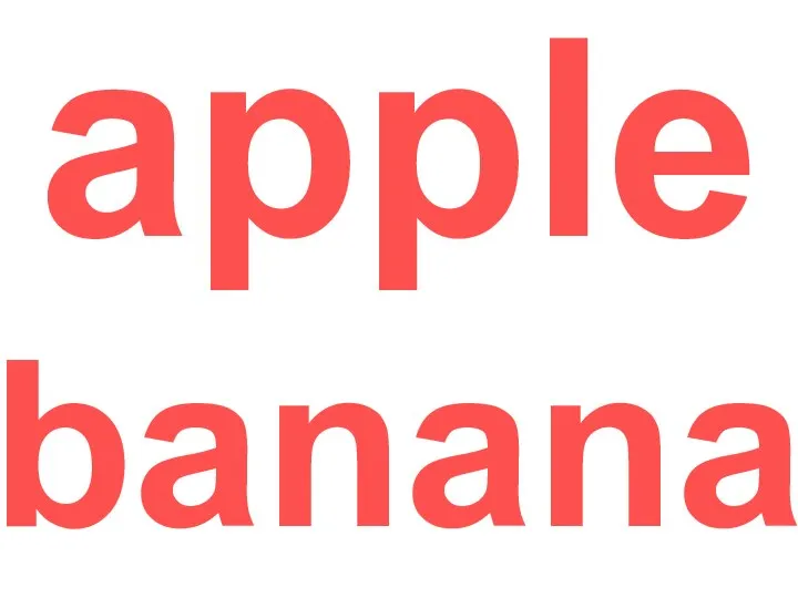 apple banana