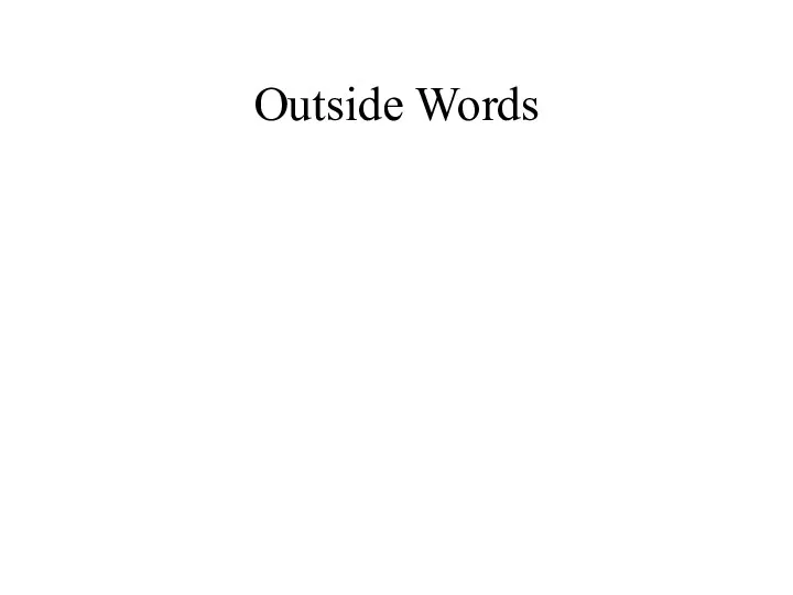 Outside Words