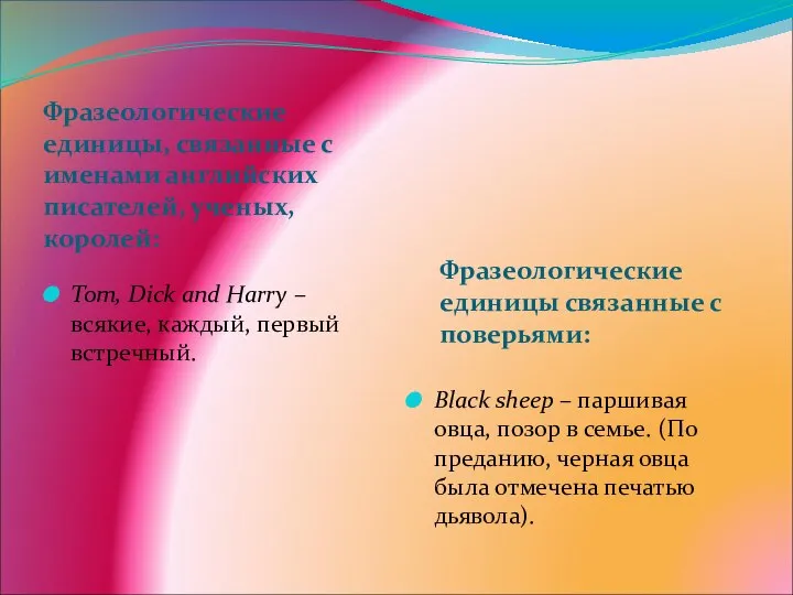 Фразеологические единицы, связанные с именами английских писателей, ученых, королей: Фразеологические единицы