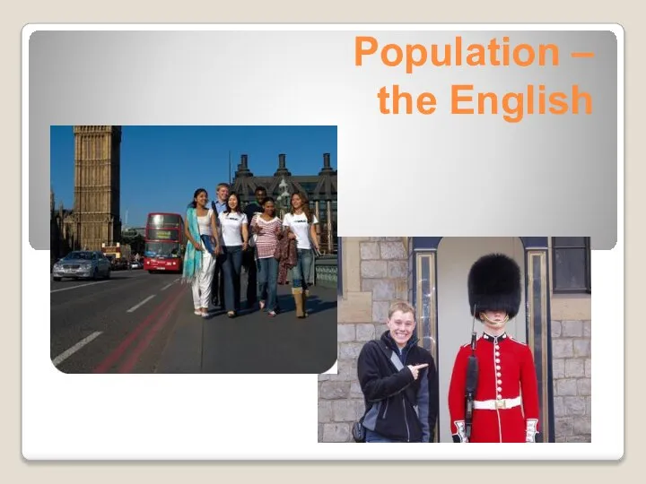 Population – the English