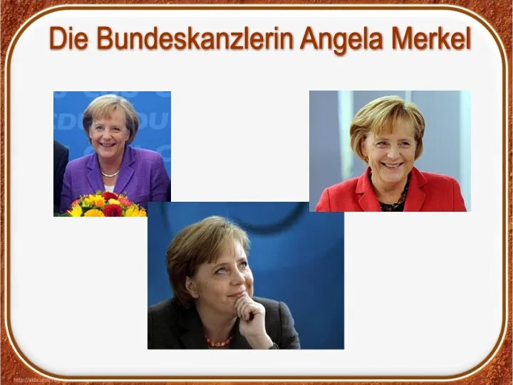 Die Bundeskanzlerin Angela Merkel