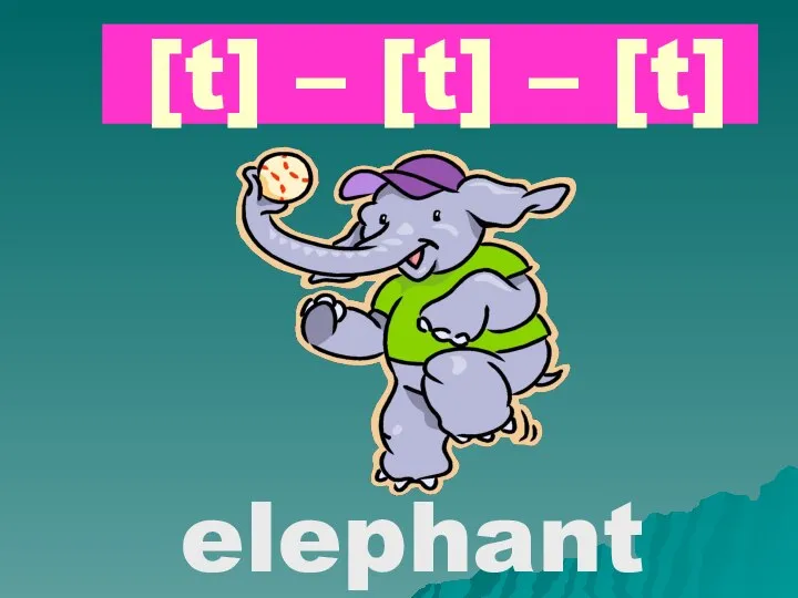 [t] – [t] – [t] elephant