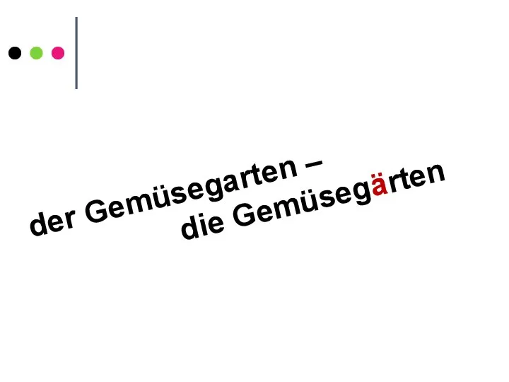 der Gemüsegarten – die Gemüsegärten