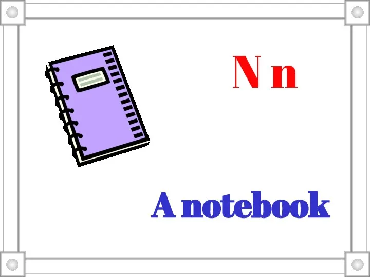 A notebook N n