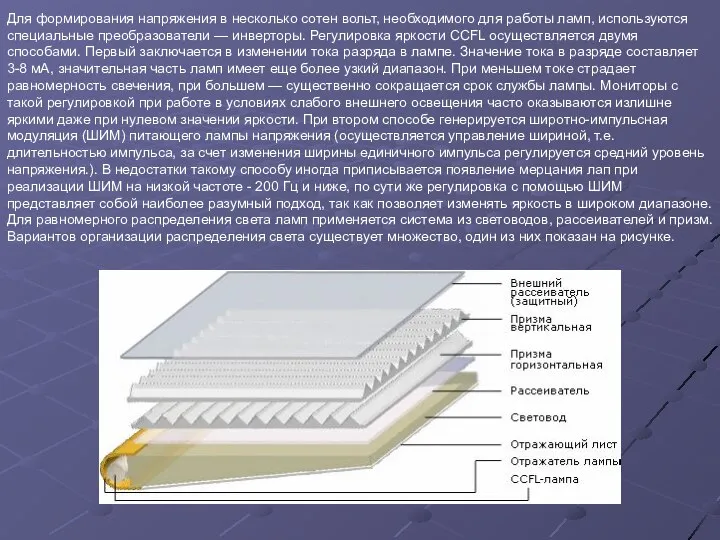 Для формирования напряжения в несколько сотен вольт, необходимого для работы ламп,