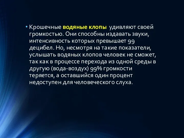 Крошечные водяные клопы удивляют своей громкостью. Они способны издавать звуки, интенсивность