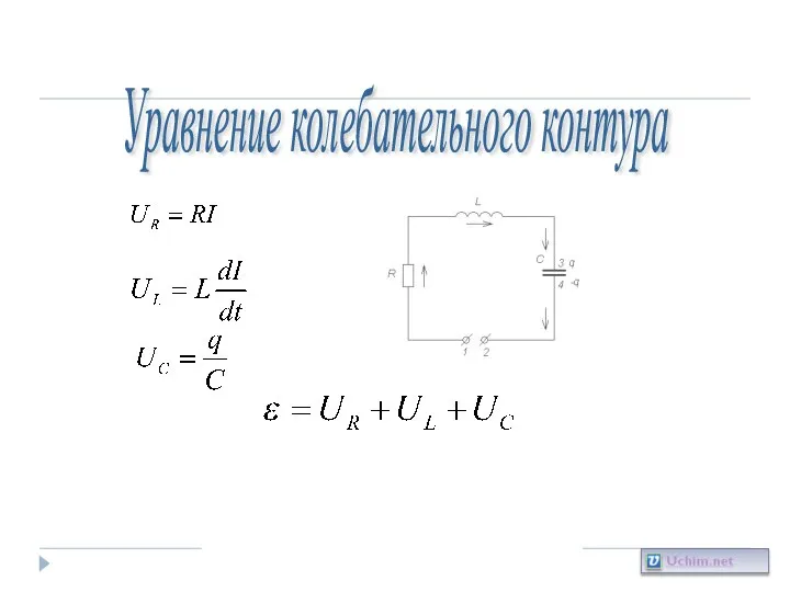 Уравнение колебательного контура