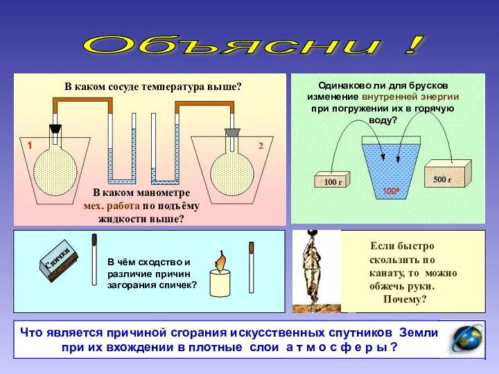 Объясни ! Что является причиной сгорания искусственных спутников Земли при их