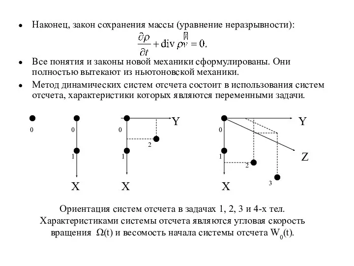 Наконец, закон сохранения массы (уравнение неразрывности): Все понятия и законы новой