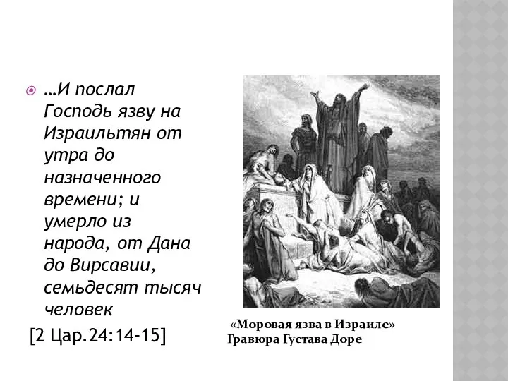 …И послал Господь язву на Израильтян от утра до назначенного времени;