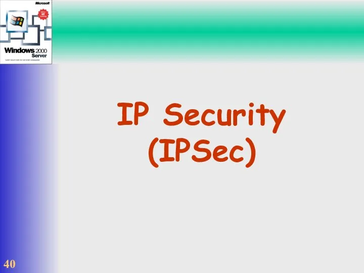 IP Security (IPSec)