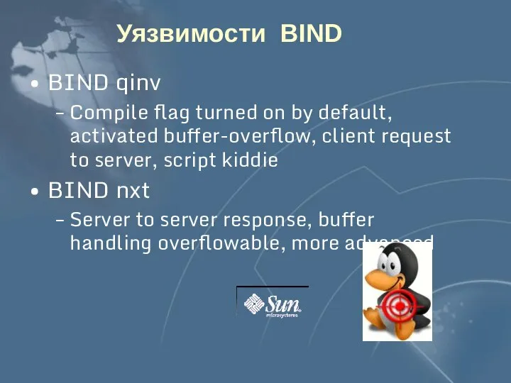 Уязвимости BIND BIND qinv Compile flag turned on by default, activated