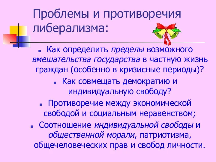 Проблемы и противоречия либерализма: Как определить пределы возможного вмешательства государства в