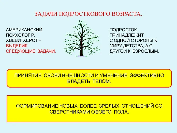 ЗАДАЧИ ПОДРОСТКОВОГО ВОЗРАСТА. ПРИНЯТИЕ СВОЕЙ ВНЕШНОСТИ И УМЕНЕНИЕ ЭФФЕКТИВНО ВЛАДЕТЬ ТЕЛОМ.