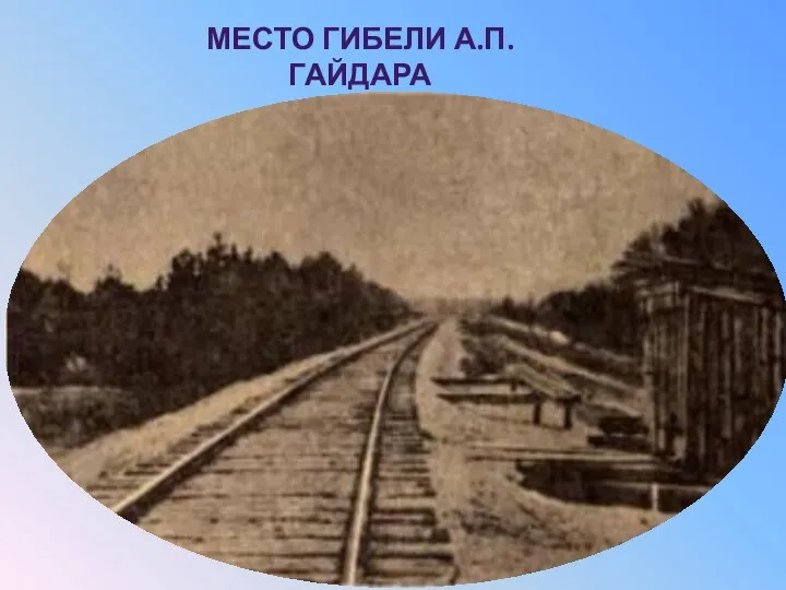 Место гибели А.П. Гайдара