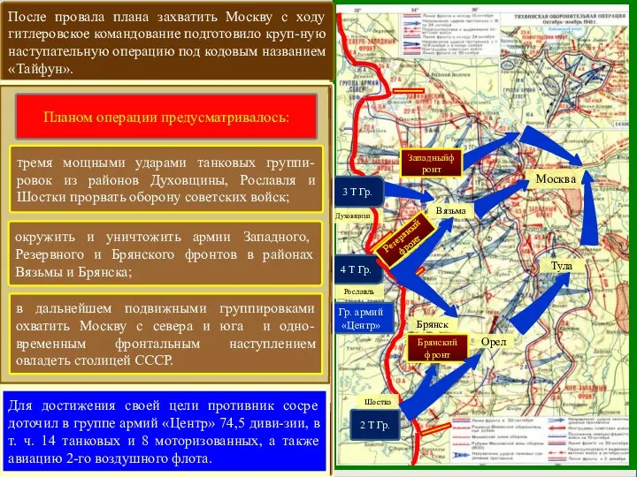 После провала плана захватить Москву с ходу гитлеровское командование подготовило круп-ную