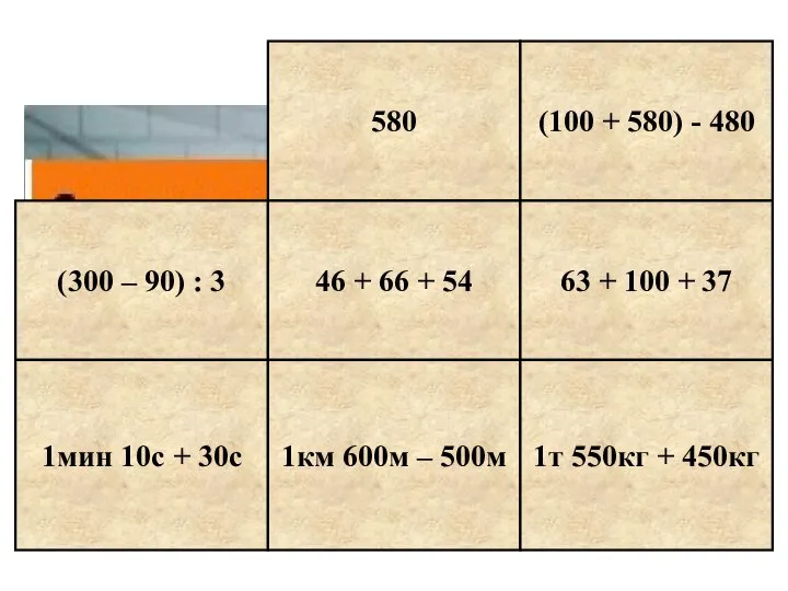 580 (100 + 580) - 480 (300 – 90) : 3