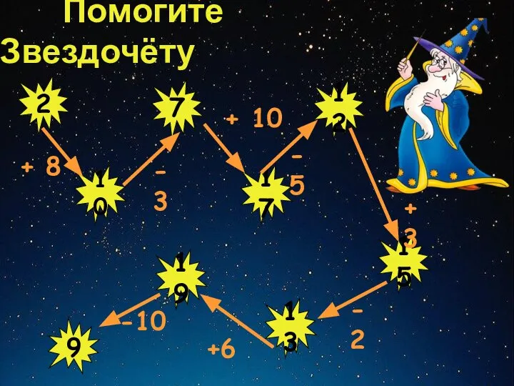 Помогите Звездочёту 12 17 7 2 10 15 13 19 6