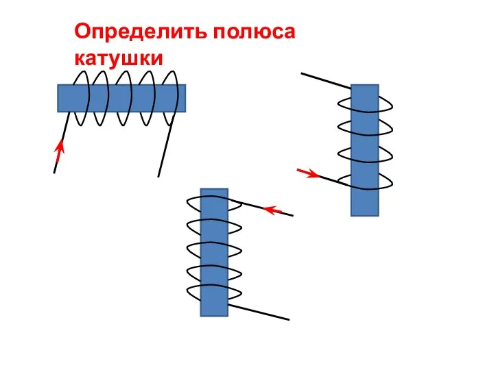 Определить полюса катушки