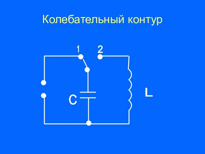 Колебательный контур L C 1 2