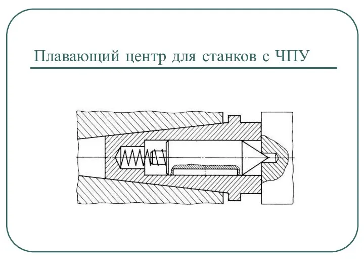 Плавающий центр для станков с ЧПУ