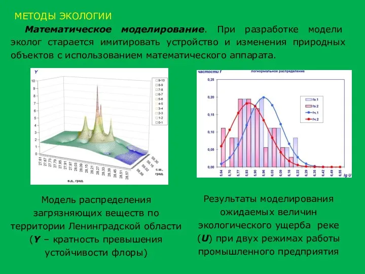 Математическое моделирование. При разработке модели эколог старается имитировать устройство и изменения