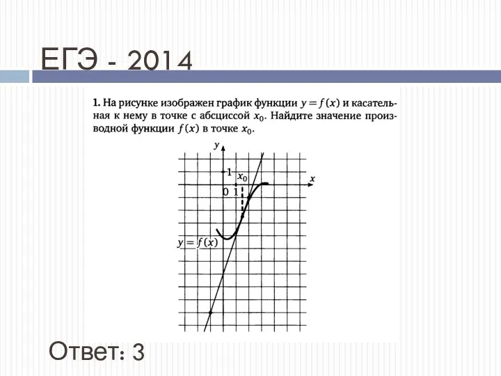 ЕГЭ - 2014 Ответ: 3