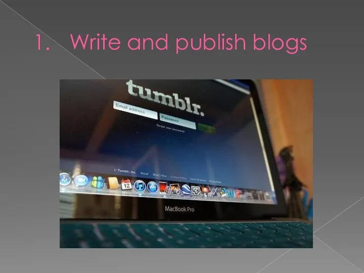 Write and publish blogs