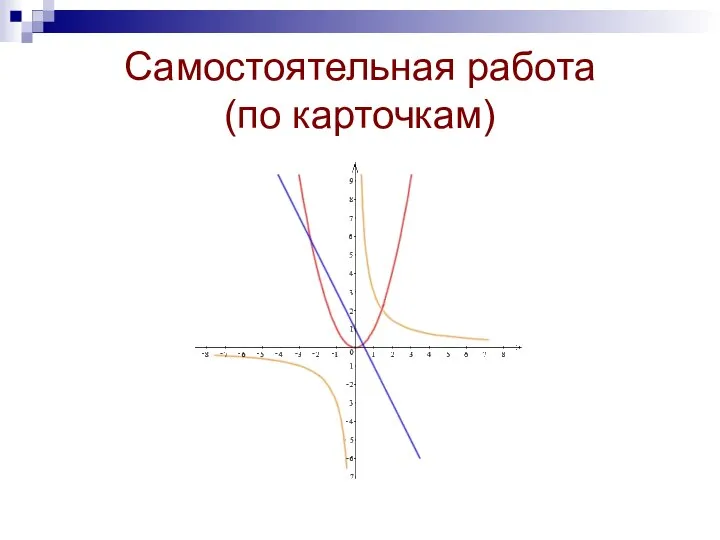 Самостоятельная работа (по карточкам)