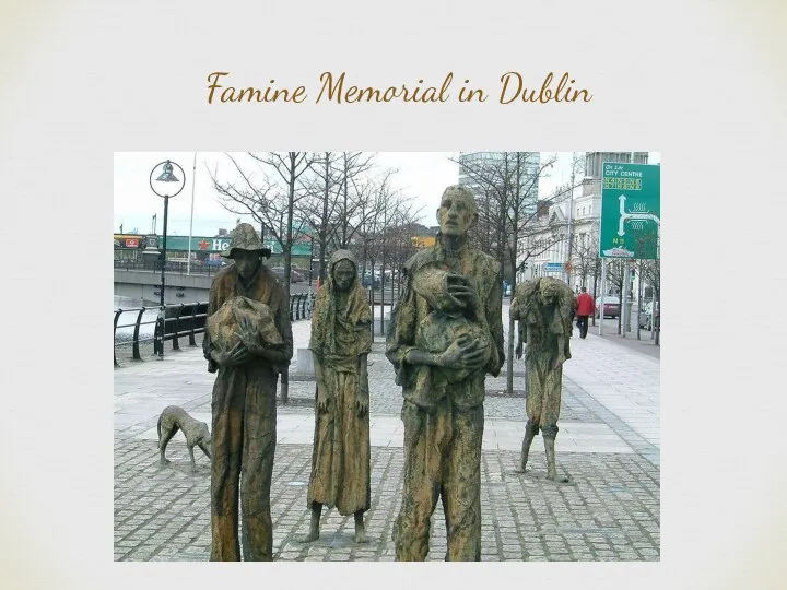 Famine Memorial in Dublin