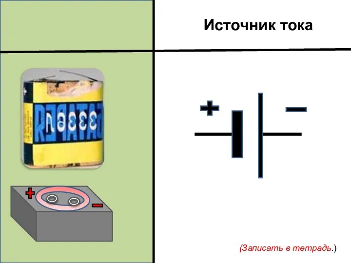 Источник тока (Записать в тетрадь.)