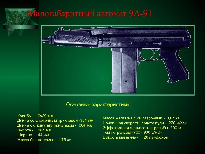 Малогабаритный автомат 9А-91