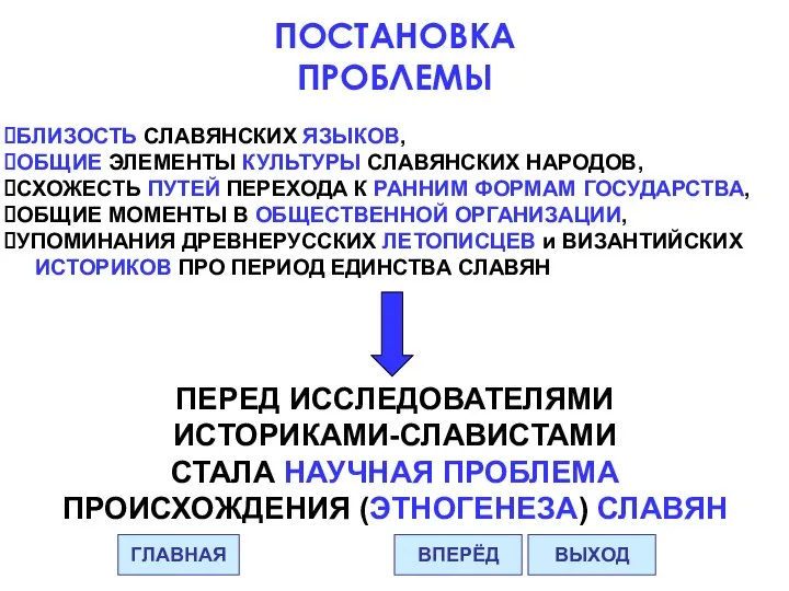 ПОСТАНОВКА ПРОБЛЕМЫ БЛИЗОСТЬ СЛАВЯНСКИХ ЯЗЫКОВ, ОБЩИЕ ЭЛЕМЕНТЫ КУЛЬТУРЫ СЛАВЯНСКИХ НАРОДОВ, СХОЖЕСТЬ