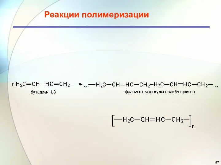 Реакции полимеризации