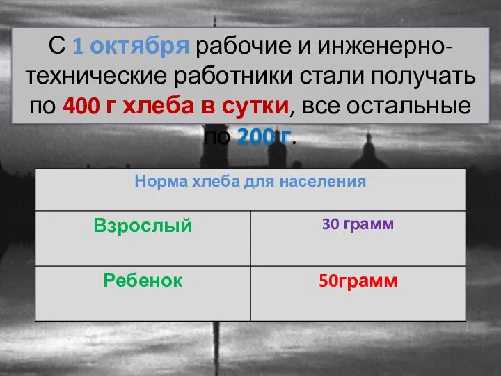 С 1 октября рабочие и инженерно-технические работники стали получать по 400