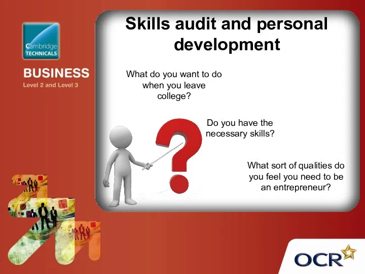 Skills audit and personal development What do you want to do