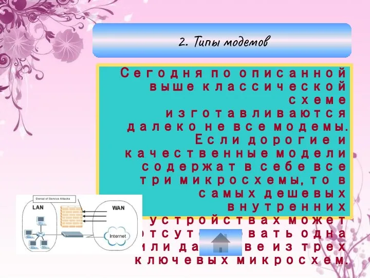 Сегодня по описанной выше классической схеме изготавливаются далеко не все модемы.