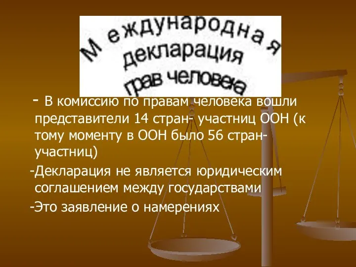 - В комиссию по правам человека вошли представители 14 стран- участниц