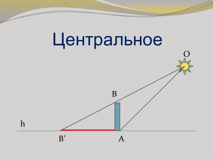 Центральное О В А В’ h