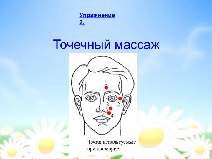 Точечный массаж Упражнение 2.