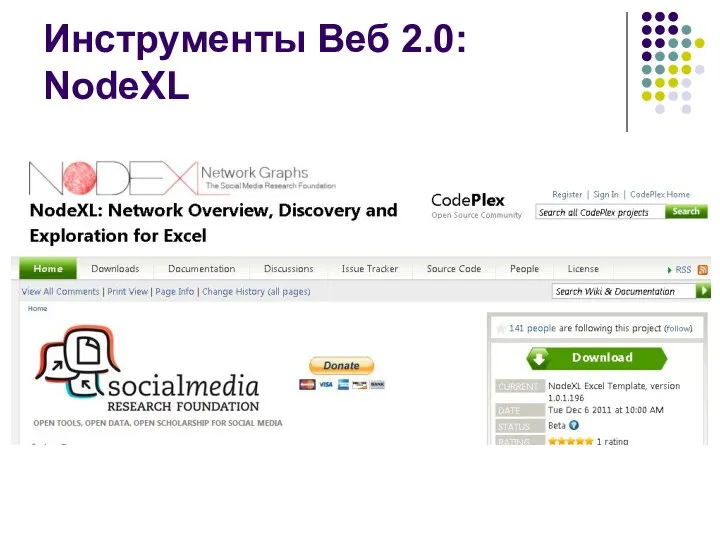 Инструменты Веб 2.0: NodeXL