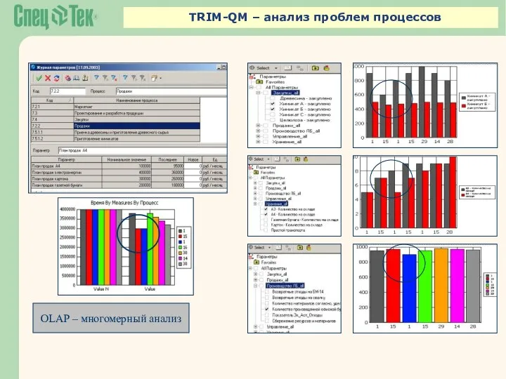 TRIM-QM – анализ проблем процессов OLAP – многомерный анализ