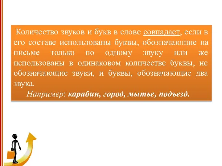 ВЫВОД 1: Количество звуков и букв в слове совпадает, если в