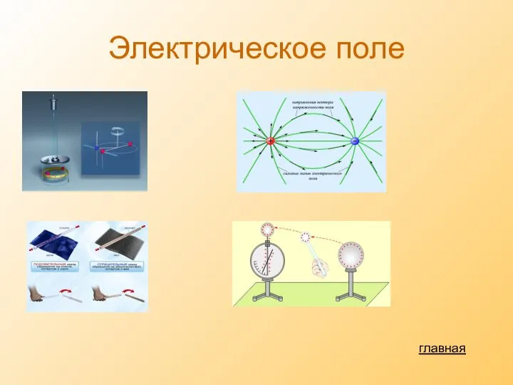 Электрическое поле главная