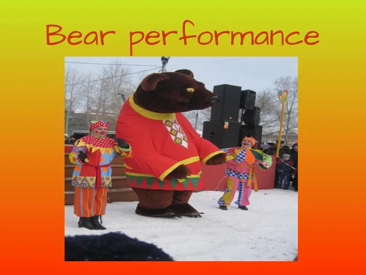 Bear performance